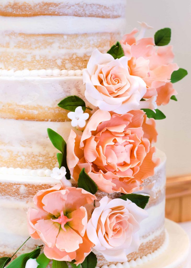 Naked Cake Mariage Fleur Cabane Sucre Constantin